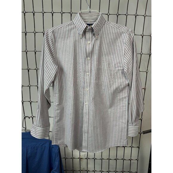 Two Chaps and Stafford Mens Classic Fit Wrinkle-Free Broadcloth Dress Shirts 15 - Picture 11 of 16